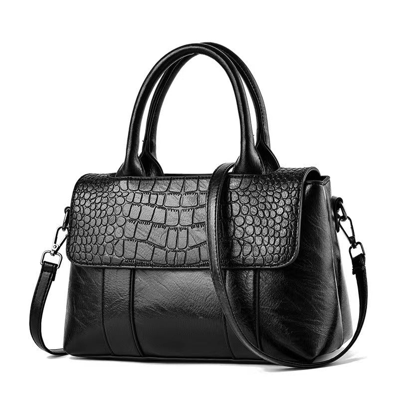 Camille Croc-Effect Crossbody