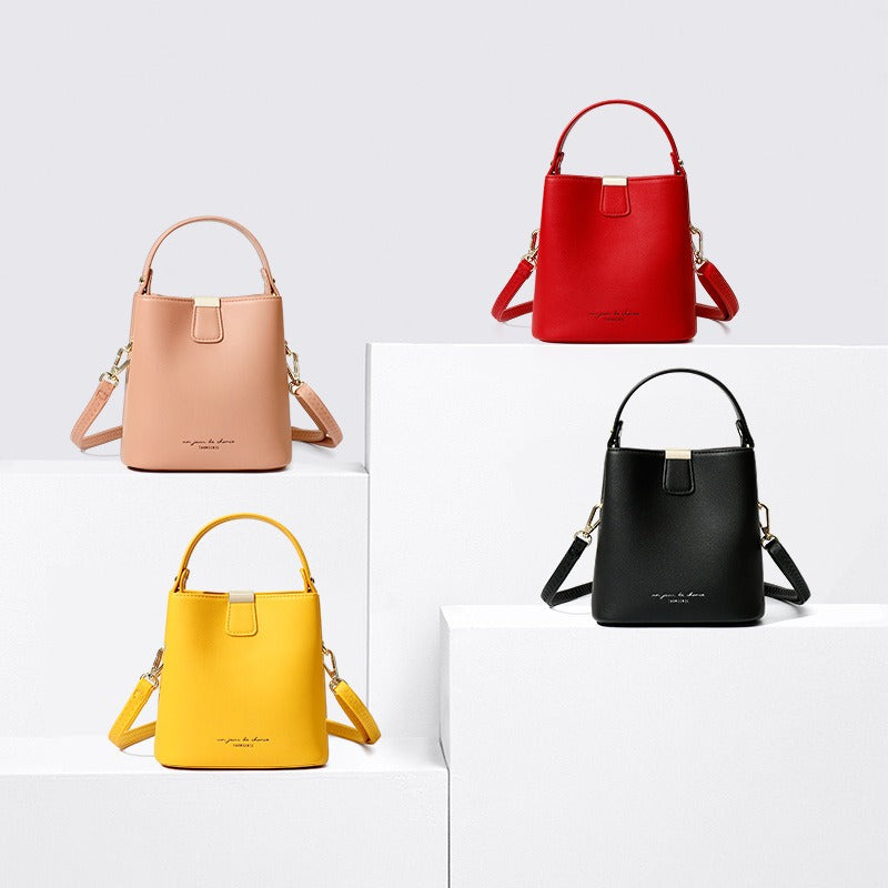 Noelle mini bucket shoulder bag with magnetic closure by AVÉRA