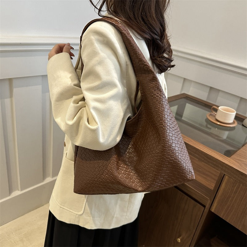 Marlow Woven-Effect Tote