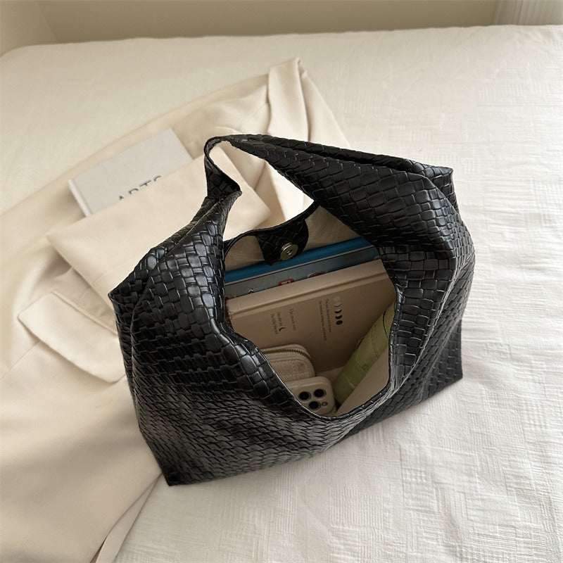 Marlow Woven-Effect Tote