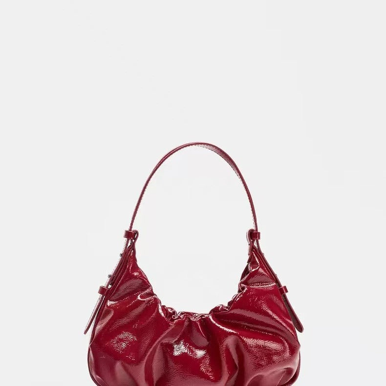Vale crackle-effect shoulder handbag by AVÉRA
