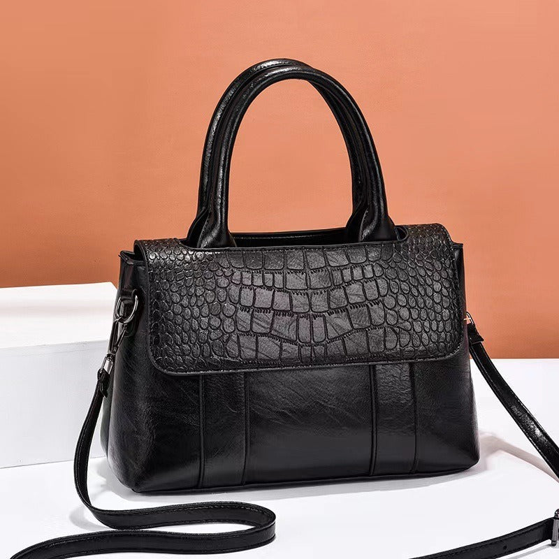 Camille Croc-Effect Crossbody
