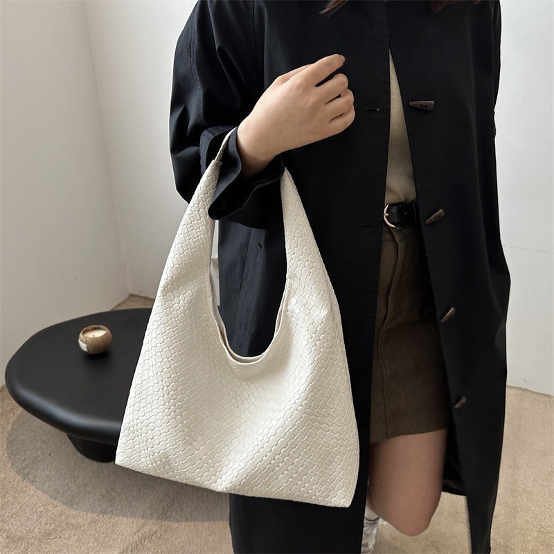 Marlow Woven-Effect Tote
