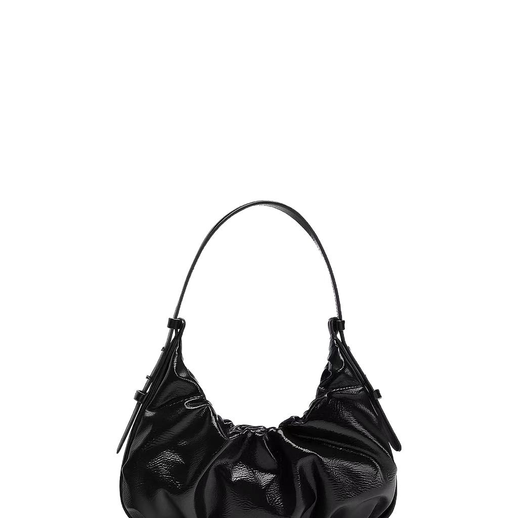 Vale Crackle-Effect Shoulder Bag