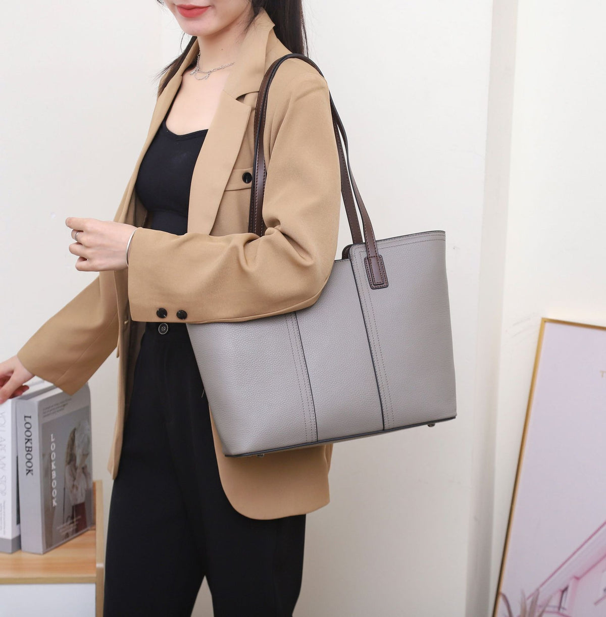 Margot Leather Commuter Tote